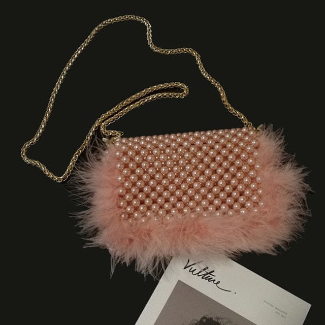 Celia Plush Beaded Clutch - - Luxury bags by WAAMII