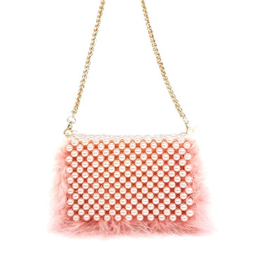 Celia Plush Beaded Clutch - - Luxury bags by WAAMII