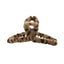 Chic  Leopard Print Flannel Hair Clip Accessories WAAMII   