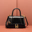 Claudie Hourglass Croc Top Handle Leather Handbag Tote bags WAAMII   