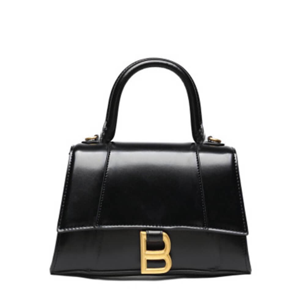 Claudie Hourglass Croc Top Handle Leather Handbag Tote bags WAAMII   