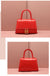 Claudie Hourglass Croc Top Handle Leather Handbag Tote bags WAAMII   