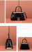Claudie Hourglass Croc Top Handle Leather Handbag Tote bags WAAMII   