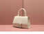 Claudie Hourglass Croc Top Handle Leather Handbag Tote bags WAAMII   