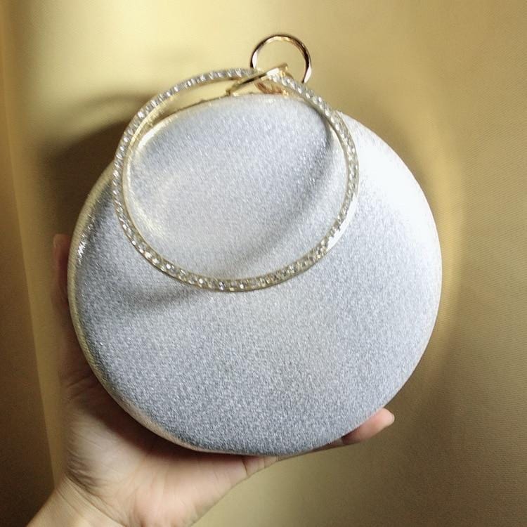 Colorful Rhinestone Crystal Round Ball Clutch - - Luxury bags by WAAMII
