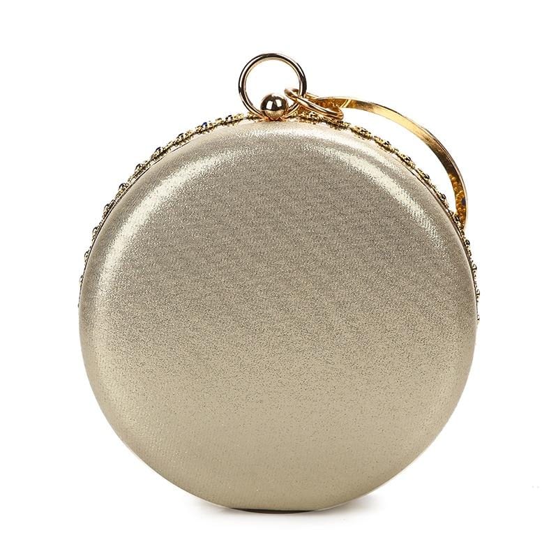 Colorful Rhinestone Crystal Round Ball Clutch bags WAAMII   