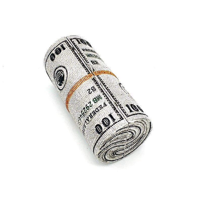 Crystal Bling Dollar Bill Money Clutch Purse Handbag-WM79 - - Luxury bags by WAAMII