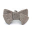 Crystal Butterfly Knot Clutch with Pearl Chain bags WAAMII Gray With snake chains 