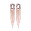 Crystal Diamond Long Tassel Earrings