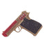 Crystal Gun Shaped Purse Pistol Style Glittering Evening Clutch bags WAAMII   