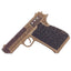 Crystal Gun Shaped Purse Pistol Style Glittering Evening Clutch bags WAAMII 03  