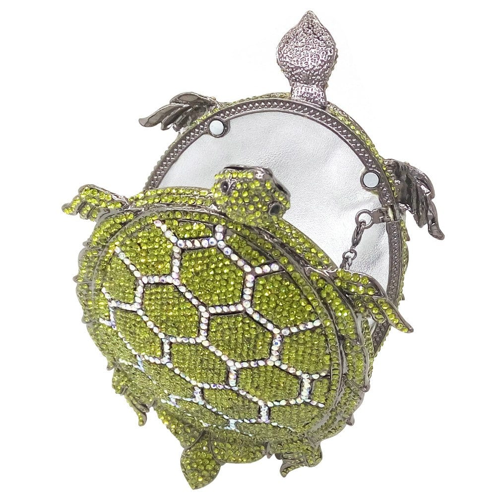 Crystal Turtle Animcal Clutch Handbag - - Luxury bags by WAAMII