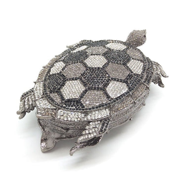 Crystal Turtle Animcal Clutch Handbag - - Luxury bags by WAAMII