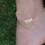 Custom Jewelry Personalized Bracelets Ankle Bracelet Alphabet Anklet Jewelry WAAMII   