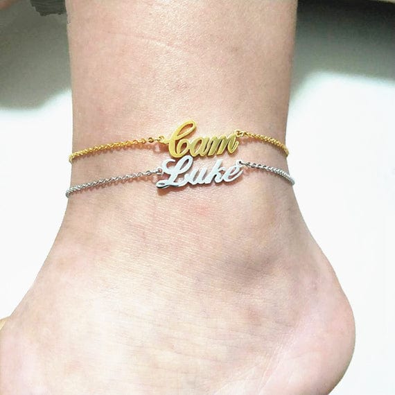 custom jewelry personalized bracelets ankle bracelet alphabet anklet