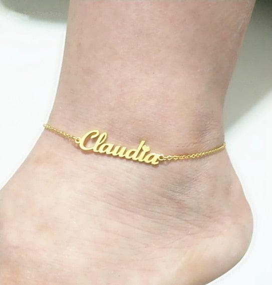 Buy Custom Ankle Name Bracelet Custom Gold Name Anklet for Women Custom  Jewelry Wife Jewelry Sister Gift Daughter Gift Emma Online in India - Etsy