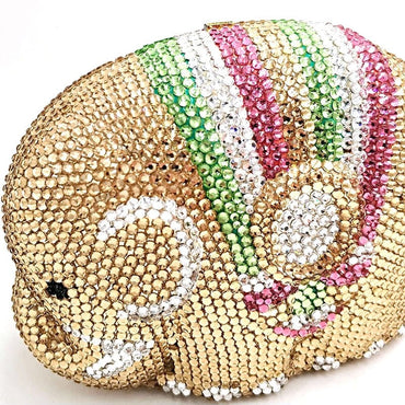 Cute Mini Elephant Full Rhinestone Purse Clutch - - Luxury bags by WAAMII