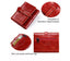 Cutest Genuine Leather Burgundy Mini Purse Wallet bags WAAMII   