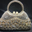 Dazzling Rhinestone Hollow Out Crystal Pearl Beaded Top Handle Clutch - - Luxury bags by WAAMII