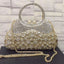 Dazzling Rhinestone Hollow Out Crystal Pearl Beaded Top Handle Clutch - - Luxury bags by WAAMII