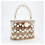 Della Pearl Beaded Honeycomb Clutch bags WAAMII   