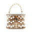 Della Pearl Beaded Honeycomb Clutch bags WAAMII   