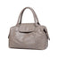 Designer Classic Genuine Leather Boston Satchel Bag bags WAAMII Gray  
