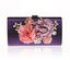 Designer Handmade Flower Pearl Clutch Purse - purple - Luxury bags by WAAMII