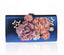 Designer Handmade Flower Pearl Clutch Purse - Royal blue - Luxury bags by WAAMII