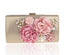 Designer Handmade Flower Pearl Clutch Purse - gold - Luxury bags by WAAMII