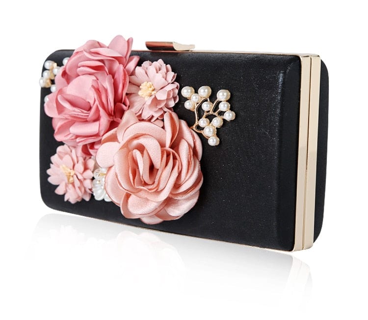 Designer Handmade Flower Pearl Clutch Purse - - Luxury bags by WAAMII