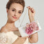 Designer Handmade Flower Pearl Clutch Purse - - Luxury bags by WAAMII