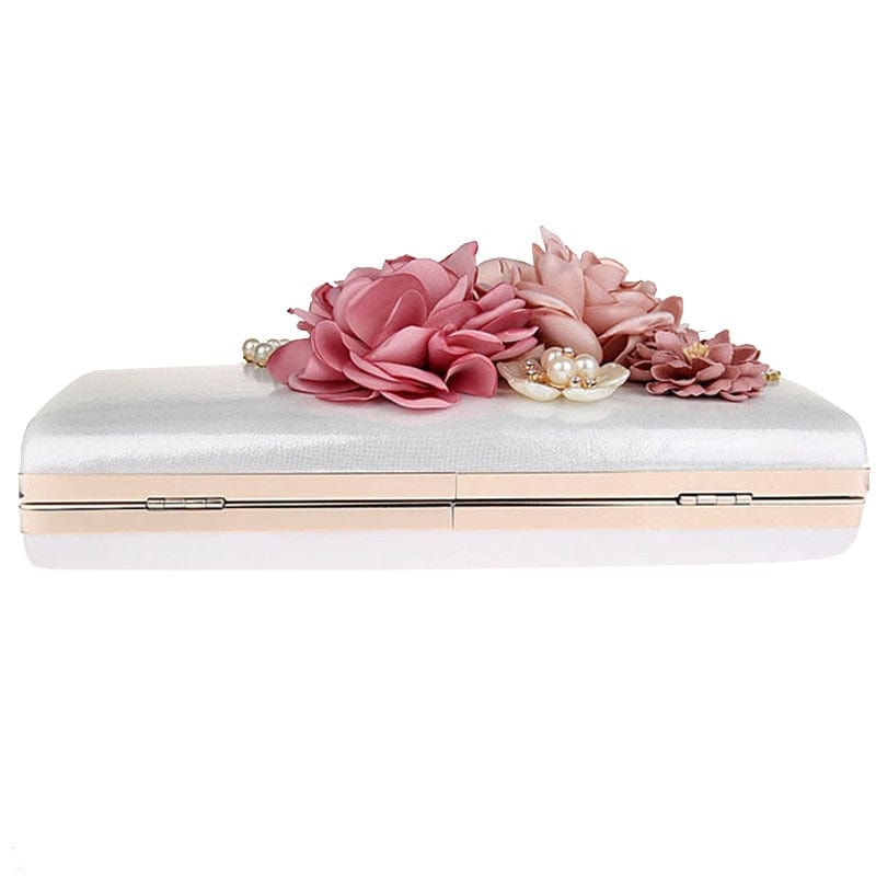 Designer Handmade Flower Pearl Clutch Purse - - Luxury bags by WAAMII