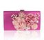 Designer Handmade Flower Pearl Clutch Purse - rose - Luxury bags by WAAMII