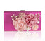 Designer Handmade Flower Pearl Clutch Purse bags WAAMII rose  