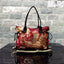 Designer Luxury Gold Thread Phoenix Hand Embroidery Bag Tote-Wood Bead Trim Limited Edition bags WAAMII   