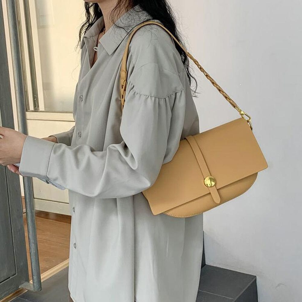 Diana Gold-Tone Bucket Leather Satchel bags WAAMII   