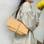 Diana Gold-Tone Bucket Leather Satchel - - Luxury bags by WAAMII