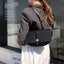 Diana Gold-Tone Bucket Leather Satchel - Black - Luxury bags by WAAMII