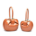 Donna Mini Round Hobo Dumpling Leather Tote - - Luxury bags by WAAMII
