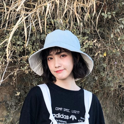 Double-side-wear Fisherman Cap Packable Sun Hat Accessories WAAMII   