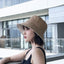 Double-side-wear Fisherman Cap Packable Sun Hat Accessories WAAMII khaki+beige(brim 8cm)  