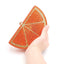 Double Sided Full Crystal Metallic Lemon Orange Fruit Clutch Evening Purse bags WAAMII   