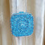 Double Sided Hollow Out Full Crystal Mini Box Clutch Evening Purse bags WAAMII blue  