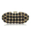 Elegant Black Crystal Diamond Evening Clutch