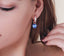 Elegant Gold-Tone Crystal Pearl Hoop Drop Earrings - - Luxury Jewelry by WAAMII