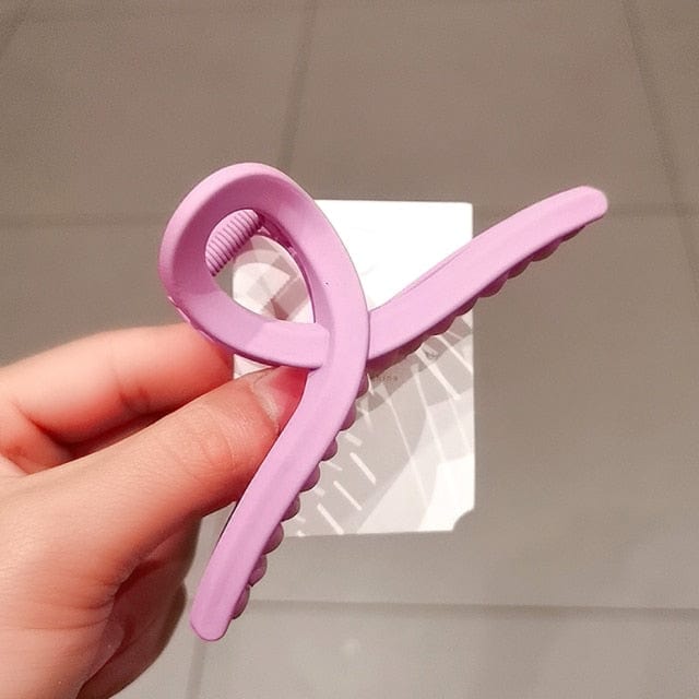 Elegant Solid Color Hair Clip Hairpins Hair Crab Accessories WAAMII CB0359-G  