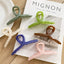 Elegant Solid Color Hair Clip Hairpins Hair Crab Accessories WAAMII   