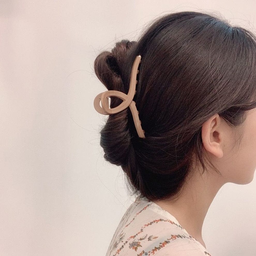 Elegant Solid Color Hair Clip Hairpins Hair Crab Accessories WAAMII   