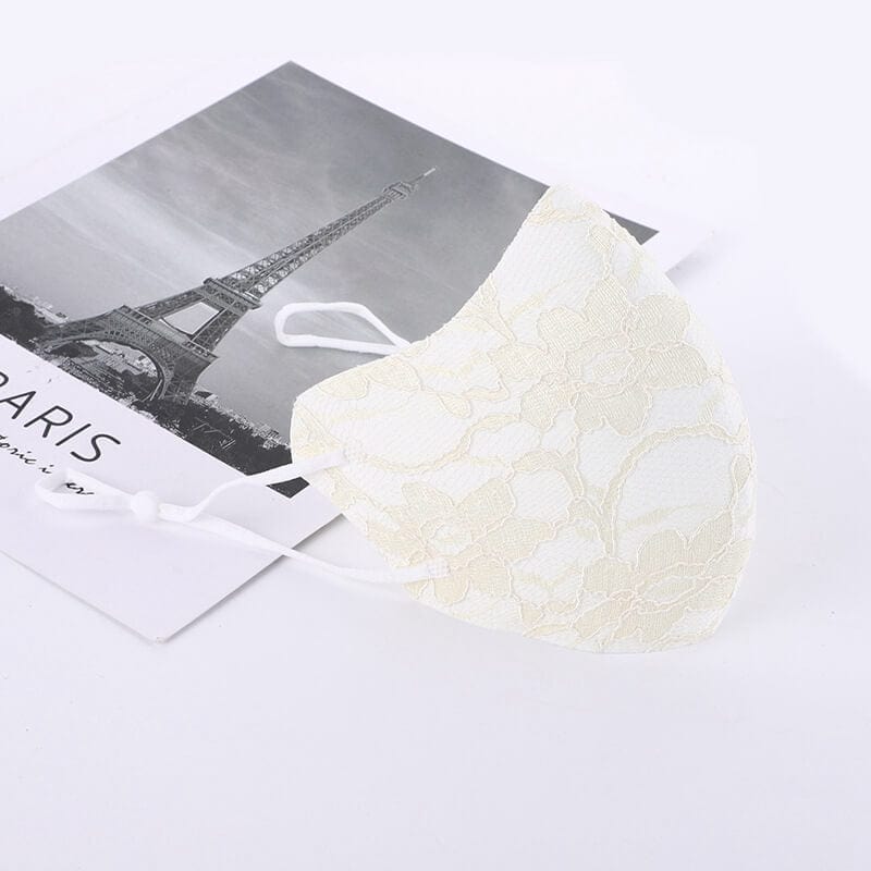 Embroidered Fabric Lace Face Mask-M22 Accessories WAAMII   